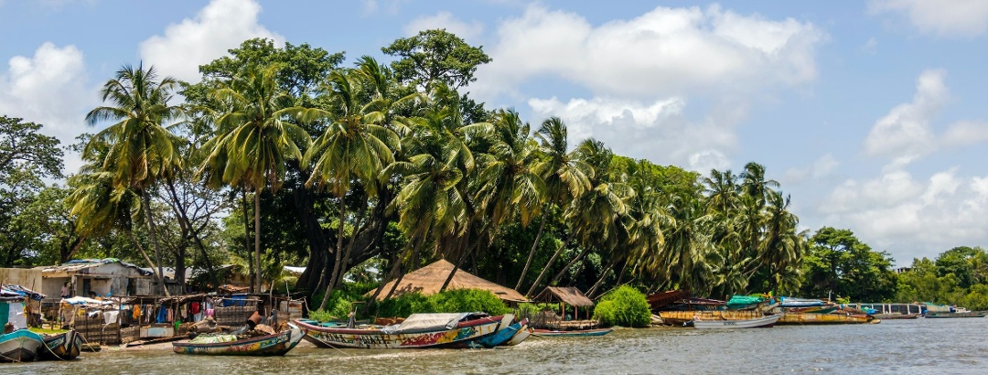 Beach in Elinkine, Sénégal.